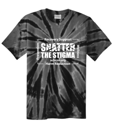 T-shirt SHATTER THE STIGMA Tie Dye - Grey - Small